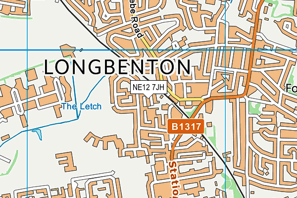 NE12 7JH map - OS VectorMap District (Ordnance Survey) NE12 7JH map - OS VectorMap District (Ordnance Survey)