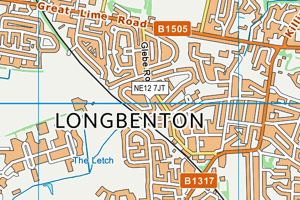 NE12 7JT map - OS VectorMap District (Ordnance Survey) NE12 7JT map - OS VectorMap District (Ordnance Survey)