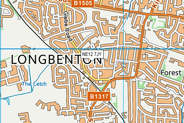 NE12 7JY map - OS VectorMap District (Ordnance Survey) NE12 7JY map - OS VectorMap District (Ordnance Survey)