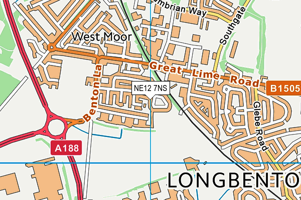 NE12 7NS map - OS VectorMap District (Ordnance Survey) NE12 7NS map - OS VectorMap District (Ordnance Survey)