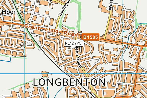 NE12 7PQ map - OS VectorMap District (Ordnance Survey) NE12 7PQ map - OS VectorMap District (Ordnance Survey)