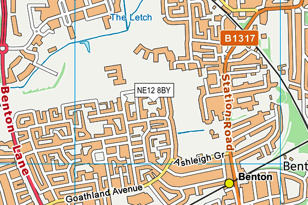 NE12 8BY map - OS VectorMap District (Ordnance Survey) NE12 8BY map - OS VectorMap District (Ordnance Survey)