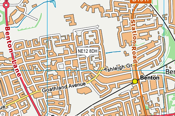 NE12 8DH map - OS VectorMap District (Ordnance Survey) NE12 8DH map - OS VectorMap District (Ordnance Survey)