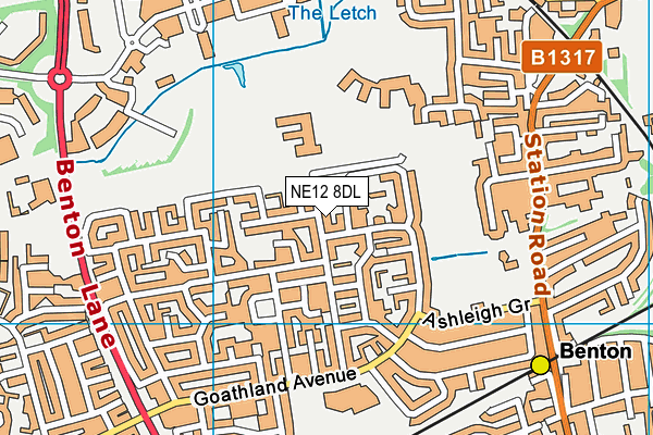 NE12 8DL map - OS VectorMap District (Ordnance Survey) NE12 8DL map - OS VectorMap District (Ordnance Survey)