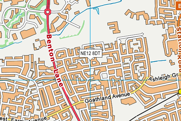 NE12 8DT map - OS VectorMap District (Ordnance Survey) NE12 8DT map - OS VectorMap District (Ordnance Survey)