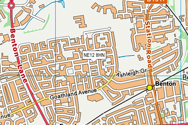 NE12 8HN map - OS VectorMap District (Ordnance Survey) NE12 8HN map - OS VectorMap District (Ordnance Survey)