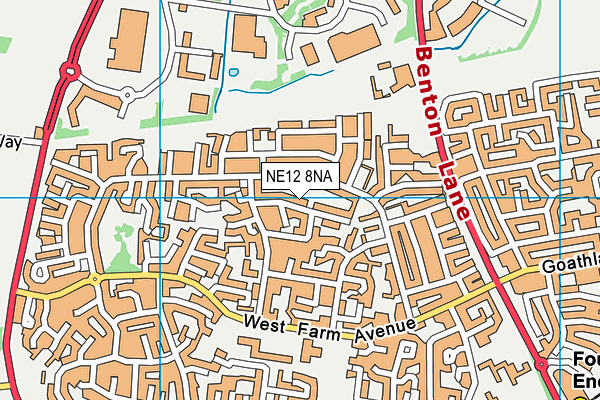NE12 8NA map - OS VectorMap District (Ordnance Survey) NE12 8NA map - OS VectorMap District (Ordnance Survey)