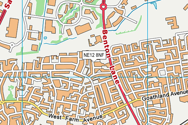 NE12 8NF map - OS VectorMap District (Ordnance Survey) NE12 8NF map - OS VectorMap District (Ordnance Survey)