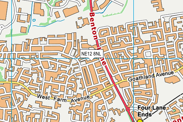 NE12 8NL map - OS VectorMap District (Ordnance Survey) NE12 8NL map - OS VectorMap District (Ordnance Survey)