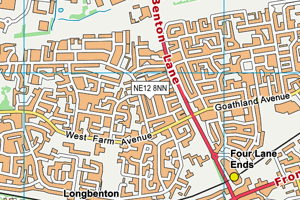 NE12 8NN map - OS VectorMap District (Ordnance Survey) NE12 8NN map - OS VectorMap District (Ordnance Survey)