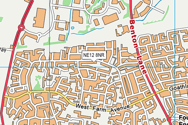 NE12 8NR map - OS VectorMap District (Ordnance Survey)