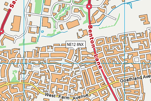 NE12 8NX map - OS VectorMap District (Ordnance Survey) NE12 8NX map - OS VectorMap District (Ordnance Survey)