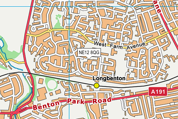 NE12 8QG map - OS VectorMap District (Ordnance Survey) NE12 8QG map - OS VectorMap District (Ordnance Survey)