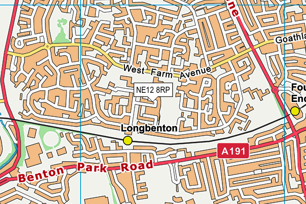 NE12 8RP map - OS VectorMap District (Ordnance Survey) NE12 8RP map - OS VectorMap District (Ordnance Survey)
