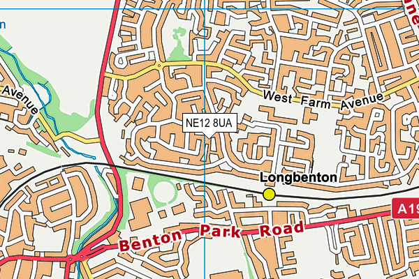 NE12 8UA map - OS VectorMap District (Ordnance Survey) NE12 8UA map - OS VectorMap District (Ordnance Survey)
