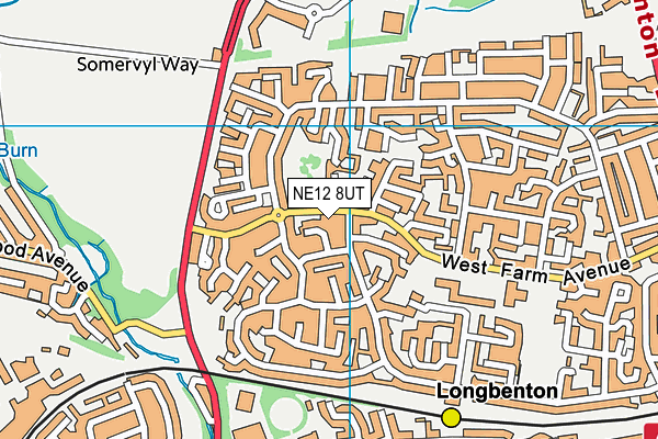 NE12 8UT map - OS VectorMap District (Ordnance Survey) NE12 8UT map - OS VectorMap District (Ordnance Survey)