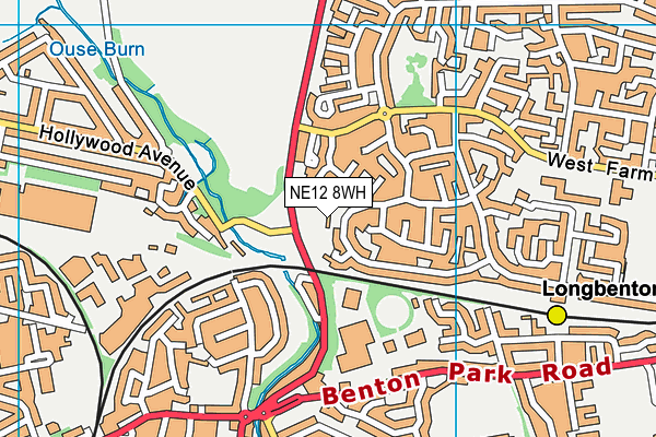 NE12 8WH map - OS VectorMap District (Ordnance Survey) NE12 8WH map - OS VectorMap District (Ordnance Survey)