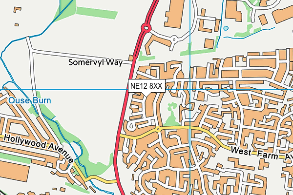 NE12 8XX map - OS VectorMap District (Ordnance Survey) NE12 8XX map - OS VectorMap District (Ordnance Survey)