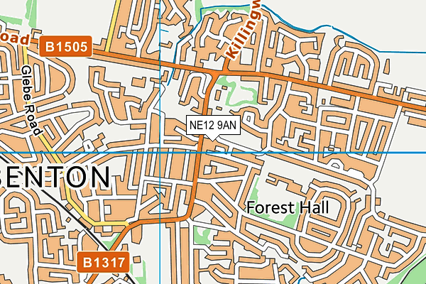 NE12 9AN map - OS VectorMap District (Ordnance Survey) NE12 9AN map - OS VectorMap District (Ordnance Survey)