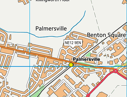 NE12 9EN map - OS VectorMap District (Ordnance Survey) NE12 9EN map - OS VectorMap District (Ordnance Survey)