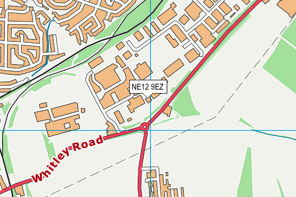 NE12 9EZ map - OS VectorMap District (Ordnance Survey) NE12 9EZ map - OS VectorMap District (Ordnance Survey)