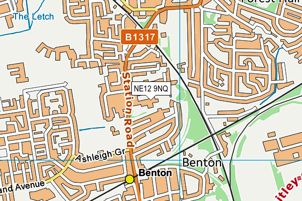 NE12 9NQ map - OS VectorMap District (Ordnance Survey) NE12 9NQ map - OS VectorMap District (Ordnance Survey)