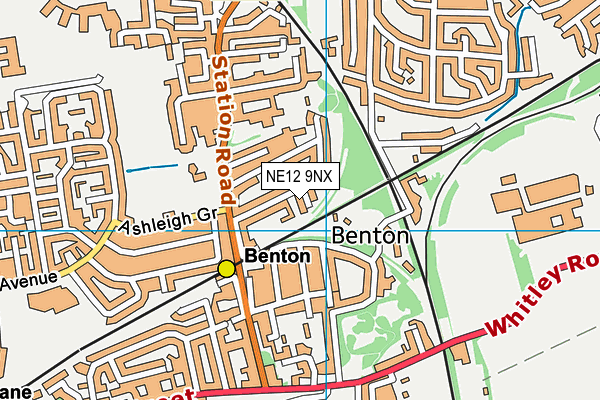 NE12 9NX map - OS VectorMap District (Ordnance Survey) NE12 9NX map - OS VectorMap District (Ordnance Survey)