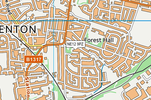 NE12 9PZ map - OS VectorMap District (Ordnance Survey) NE12 9PZ map - OS VectorMap District (Ordnance Survey)