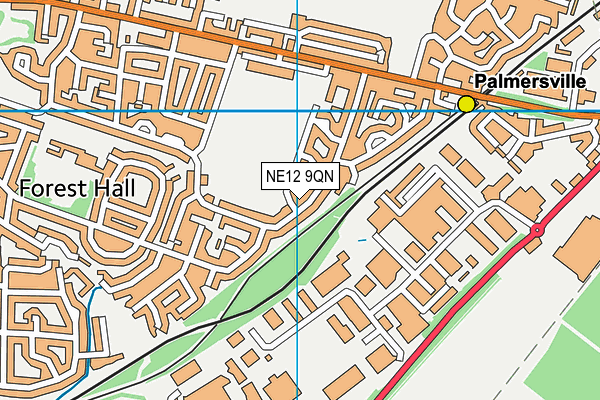 NE12 9QN map - OS VectorMap District (Ordnance Survey) NE12 9QN map - OS VectorMap District (Ordnance Survey)
