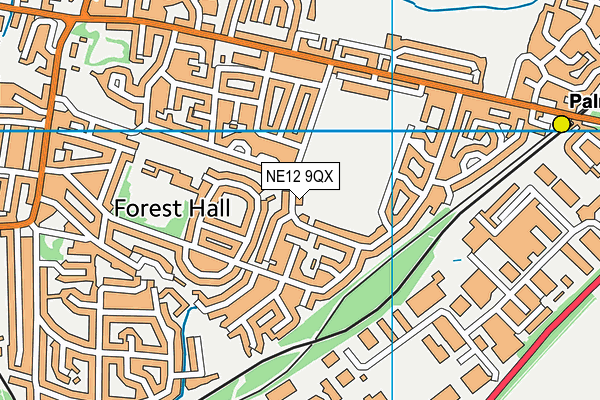 NE12 9QX map - OS VectorMap District (Ordnance Survey) NE12 9QX map - OS VectorMap District (Ordnance Survey)
