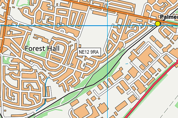 NE12 9RA map - OS VectorMap District (Ordnance Survey) NE12 9RA map - OS VectorMap District (Ordnance Survey)