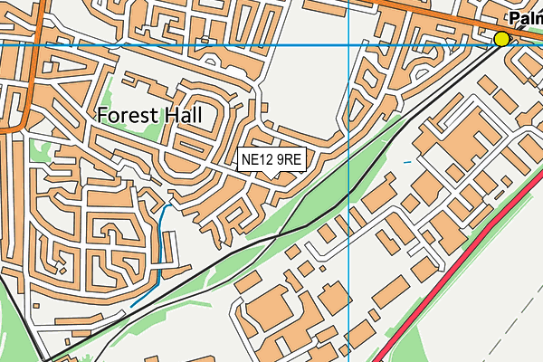 NE12 9RE map - OS VectorMap District (Ordnance Survey) NE12 9RE map - OS VectorMap District (Ordnance Survey)