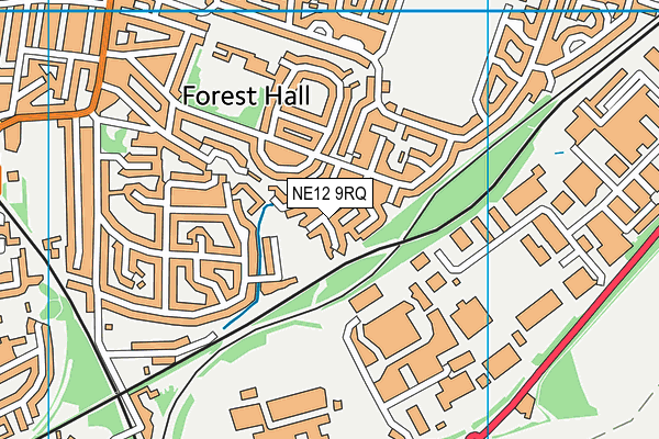 NE12 9RQ map - OS VectorMap District (Ordnance Survey) NE12 9RQ map - OS VectorMap District (Ordnance Survey)