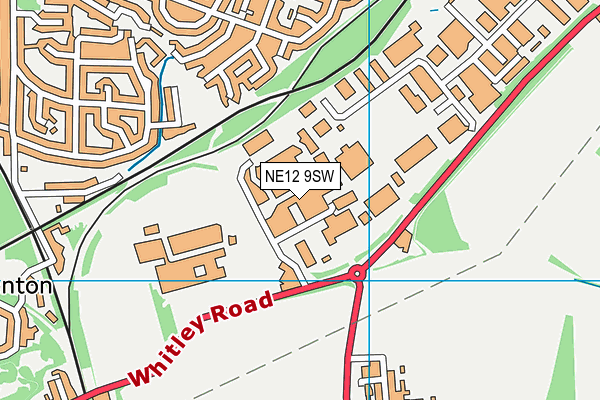 NE12 9SW map - OS VectorMap District (Ordnance Survey) NE12 9SW map - OS VectorMap District (Ordnance Survey)