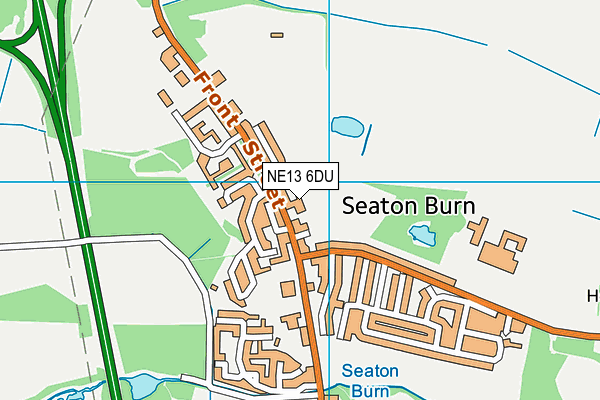 NE13 6DU map - OS VectorMap District (Ordnance Survey) NE13 6DU map - OS VectorMap District (Ordnance Survey)