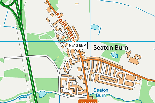 NE13 6EP map - OS VectorMap District (Ordnance Survey) NE13 6EP map - OS VectorMap District (Ordnance Survey)
