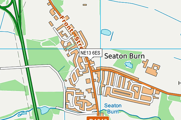 NE13 6ES map - OS VectorMap District (Ordnance Survey) NE13 6ES map - OS VectorMap District (Ordnance Survey)