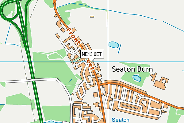 NE13 6ET map - OS VectorMap District (Ordnance Survey) NE13 6ET map - OS VectorMap District (Ordnance Survey)