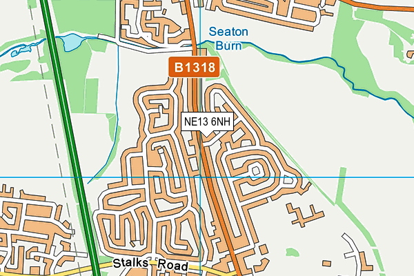 NE13 6NH map - OS VectorMap District (Ordnance Survey) NE13 6NH map - OS VectorMap District (Ordnance Survey)