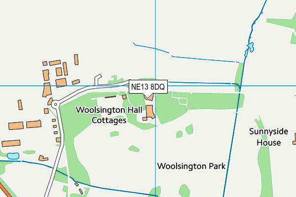 NE13 8DQ map - OS VectorMap District (Ordnance Survey) NE13 8DQ map - OS VectorMap District (Ordnance Survey)