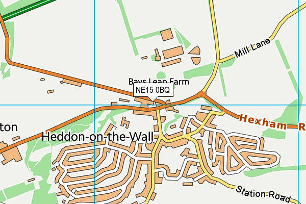 NE15 0BQ map - OS VectorMap District (Ordnance Survey) NE15 0BQ map - OS VectorMap District (Ordnance Survey)