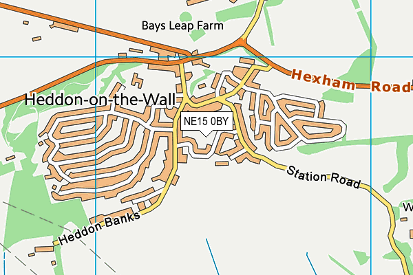 NE15 0BY map - OS VectorMap District (Ordnance Survey) NE15 0BY map - OS VectorMap District (Ordnance Survey)