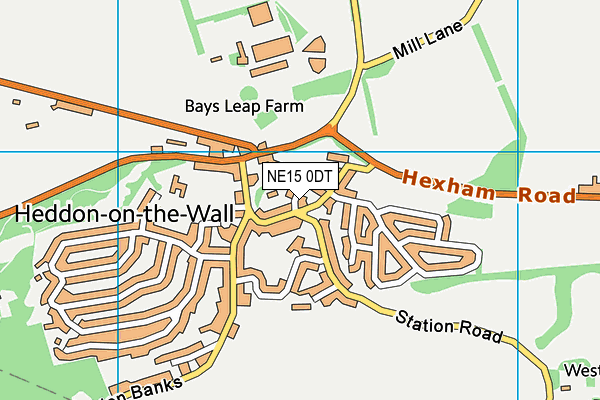 NE15 0DT map - OS VectorMap District (Ordnance Survey) NE15 0DT map - OS VectorMap District (Ordnance Survey)