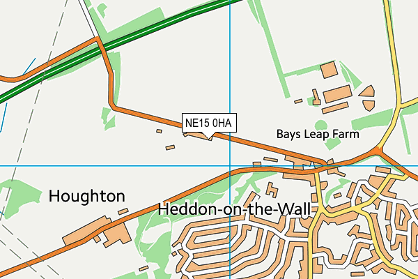 NE15 0HA map - OS VectorMap District (Ordnance Survey) NE15 0HA map - OS VectorMap District (Ordnance Survey)