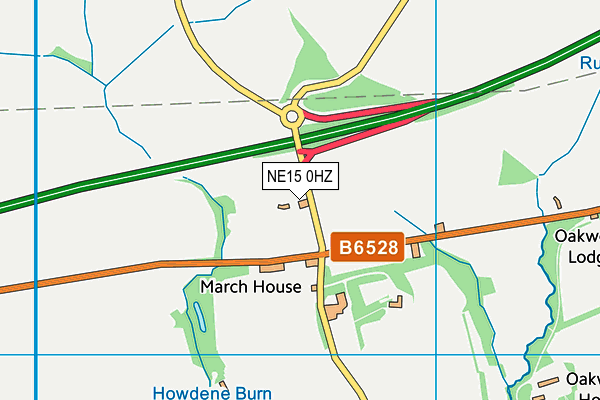 NE15 0HZ map - OS VectorMap District (Ordnance Survey) NE15 0HZ map - OS VectorMap District (Ordnance Survey)