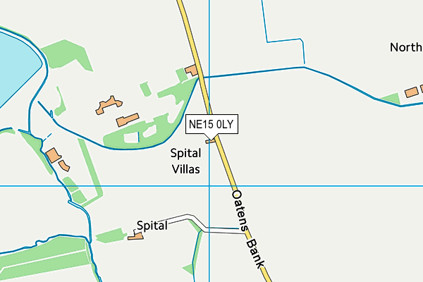 NE15 0LY map - OS VectorMap District (Ordnance Survey) NE15 0LY map - OS VectorMap District (Ordnance Survey)