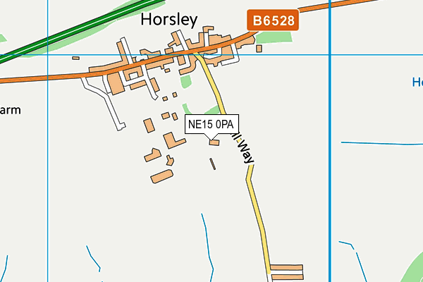 NE15 0PA map - OS VectorMap District (Ordnance Survey) NE15 0PA map - OS VectorMap District (Ordnance Survey)