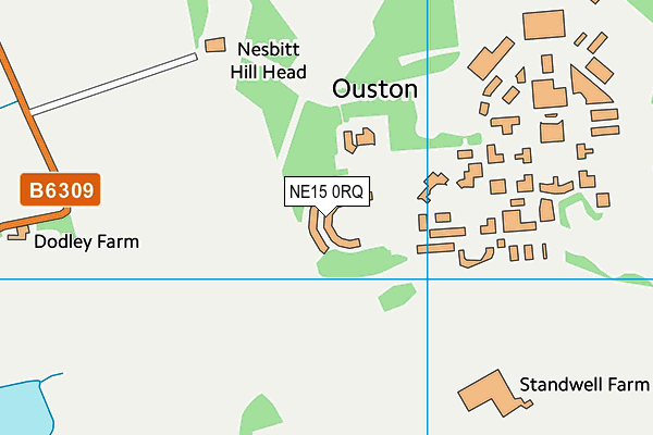 NE15 0RQ map - OS VectorMap District (Ordnance Survey) NE15 0RQ map - OS VectorMap District (Ordnance Survey)