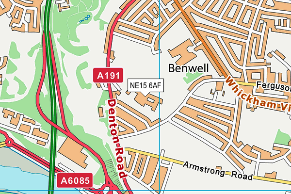 NE15 6AF map - OS VectorMap District (Ordnance Survey) NE15 6AF map - OS VectorMap District (Ordnance Survey)