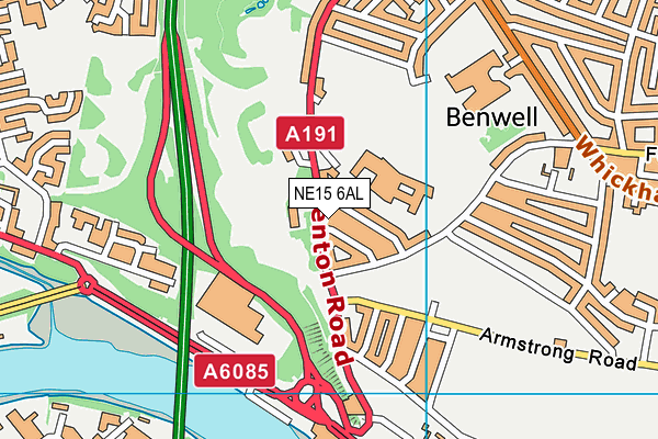 NE15 6AL map - OS VectorMap District (Ordnance Survey) NE15 6AL map - OS VectorMap District (Ordnance Survey)